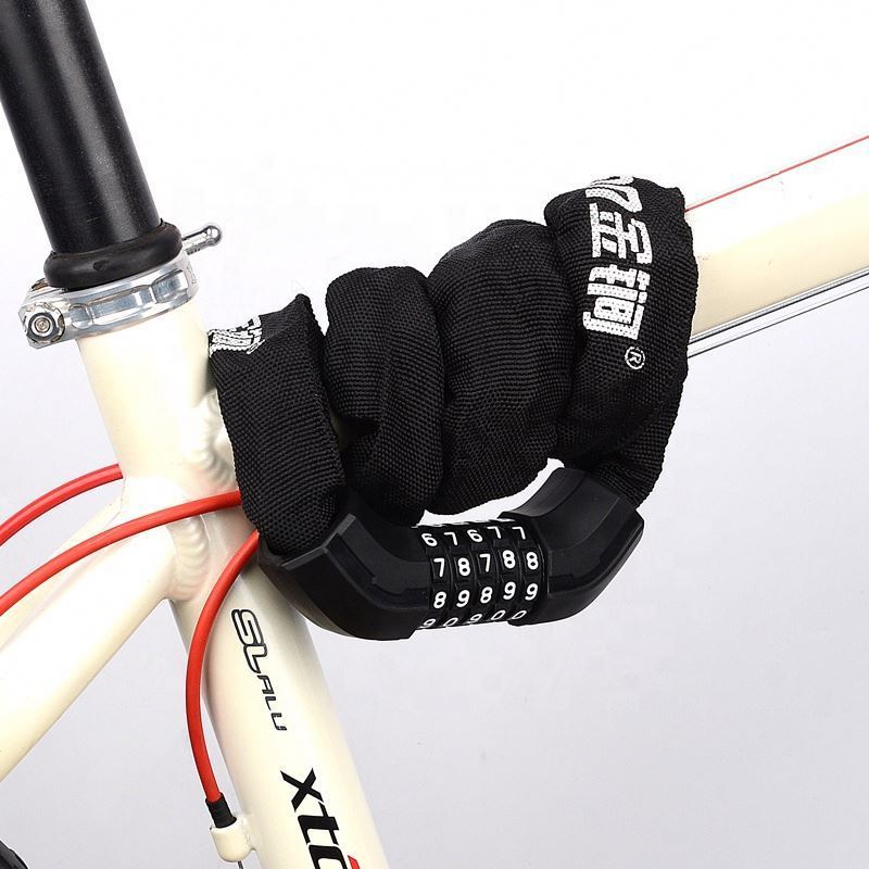 Hot Selling 5 Digit Combination Lock Heavy Duty Anti Theft Bicycle Chain Lock 1m Long Security Resettable Bike Locks