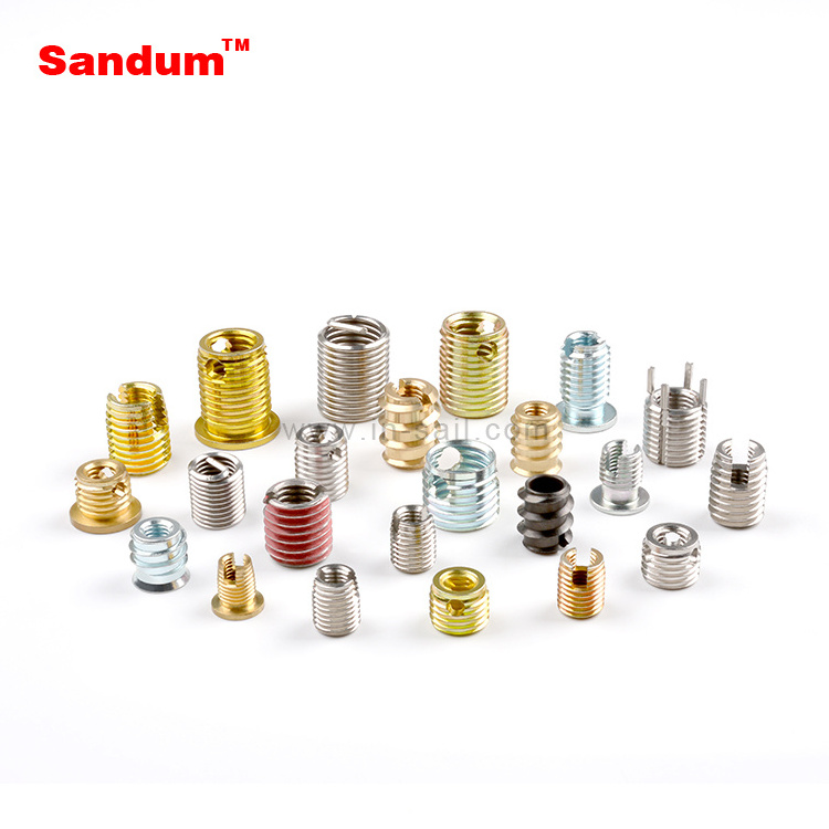 Stainless steel aluminum self tapping coil thread inserts for metal