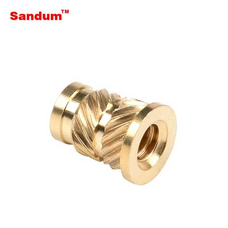 Chinese Manufacturer SupplingTop Classical Hot Melt Opposite Helical Knurled Brass Insert Nut