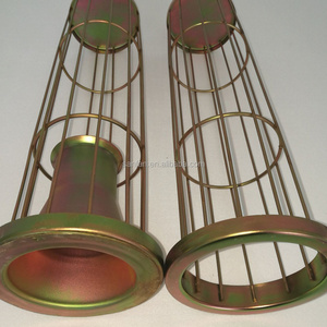 filter cages and filter bag cage with venturi for dust collector baghouse