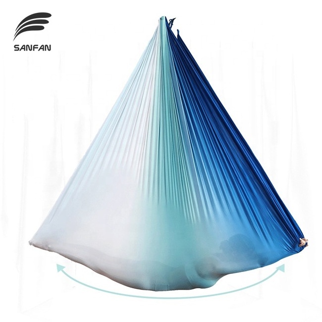 Best Anti Gravity Gradient Color Flying Yoga Bed Low Stretch Aerial Yoga Hammock Swing