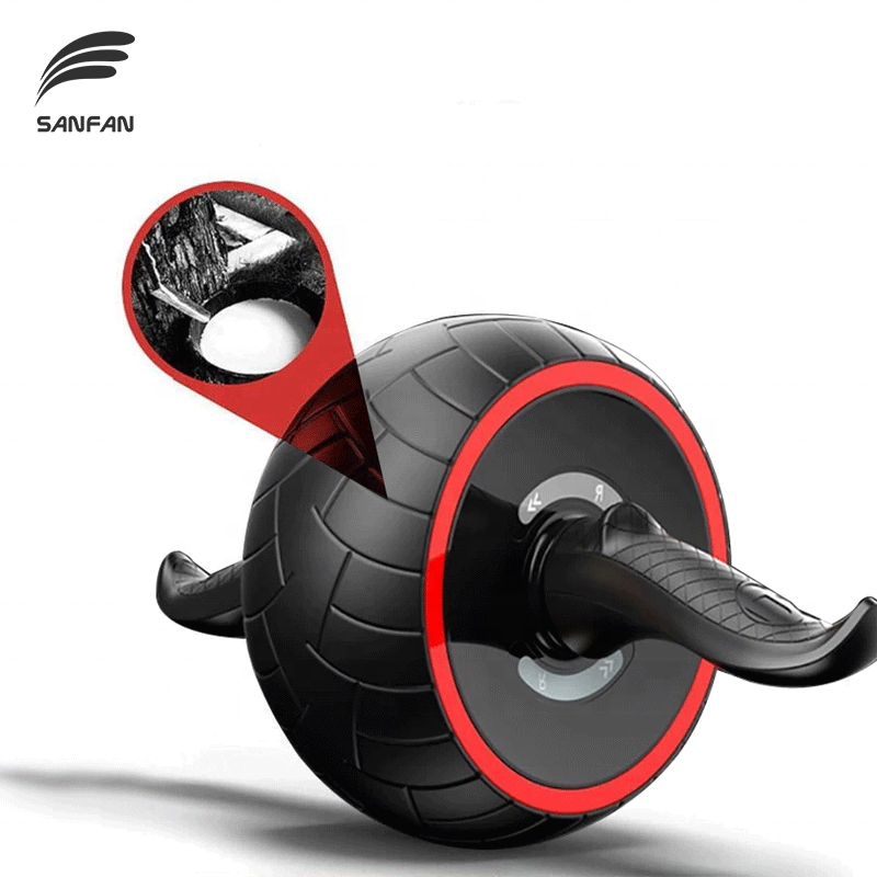 SANFAN Muti-angle Core Strength Training Abdominal Wheel Automatic Rebound AB Wheel Roller Home Gym Equipment for Sale