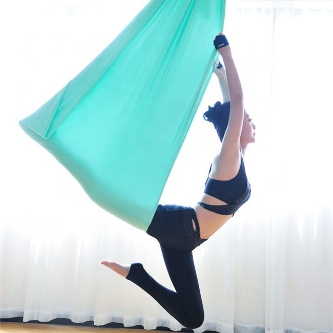 High Quality Silk Fabric Fitness Aerial Yoga Swing Sling Trapeze Inversion Equipment Anti-Gravity Hammock  Yoga