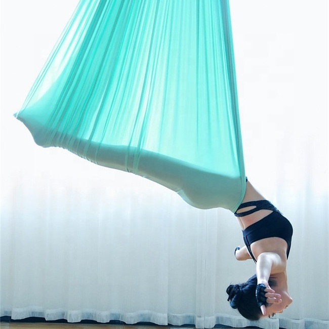 High Quality Silk Fabric Fitness Aerial Yoga Swing Sling Trapeze Inversion Equipment Anti-Gravity Hammock  Yoga