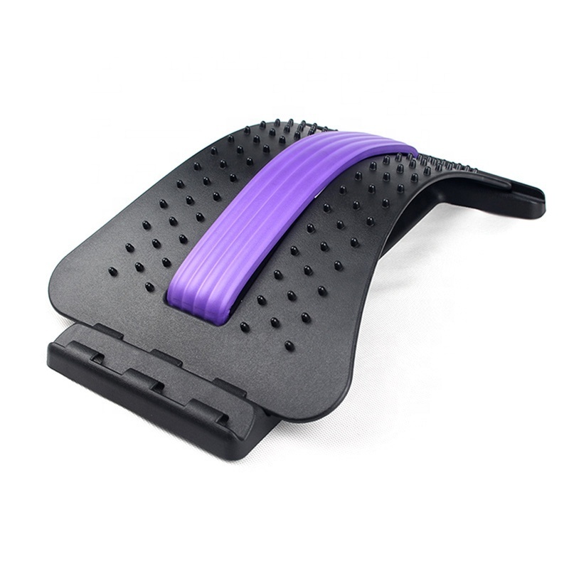 Multi Level Support Lower Lumbar Back Massager Stretcher Posture Corrector Magnetic Adjustable Spine Deck Device