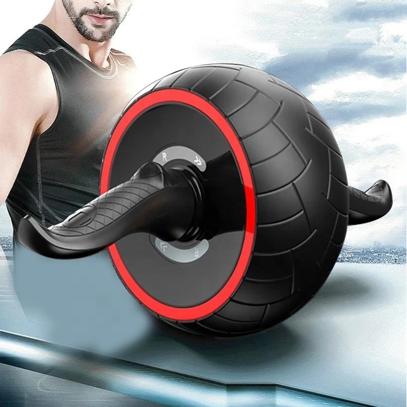 SANFAN Muti-angle Core Strength Training Abdominal Wheel Automatic Rebound AB Wheel Roller Home Gym Equipment for Sale