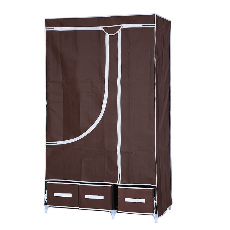 Wholesale Folding Non-woven Cloth Fabric Wardrobe Storage Cabinet Portable Closet Bedroom Furniture Wardrobe