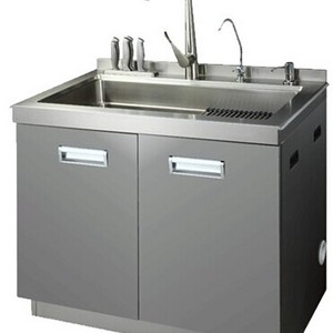 304 stainless steel kitchen sink free standing sink with Kitchen waste disposal