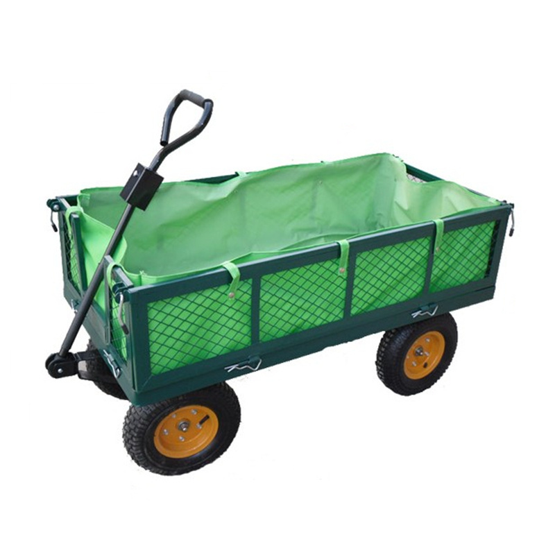 Heavy-Duty Garden Cart 400-lbs Capacity Hand Trolley Truck Dump Dolly Utility Wagon with Removable Sides