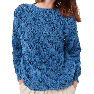 Custom Women O-Neck Knitted Sweater Crochet Solid Hollowed Out Jumper Casual Autumn Pullover