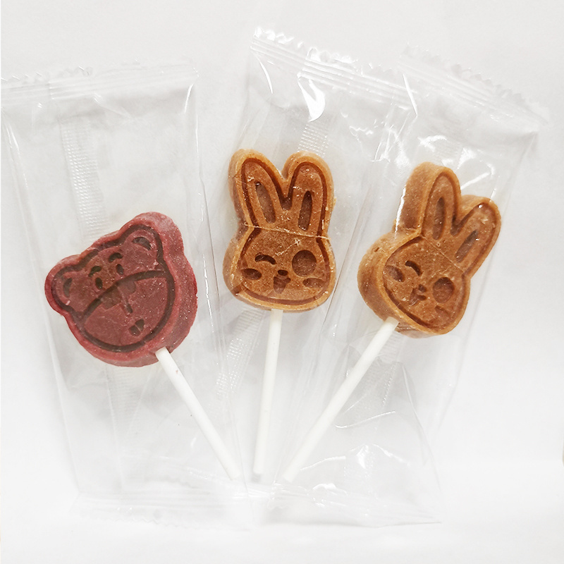 Bunny Shaped Hard Fruit Candy Mixed Hawthorn Sweet Lollipop Children Leisure Hawthorn Cakes Snacks (Original&Mulberry) 100g