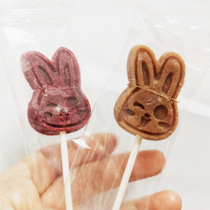 Bunny Shaped Hard Fruit Candy Mixed Hawthorn Sweet Lollipop Children Leisure Hawthorn Cakes Snacks (Original&Mulberry) 100g