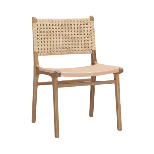 Wholesale Price Dining Chair with Rattan Comfortable chair for Dining room Indoor furniture Direct Factory Made in Indonesia