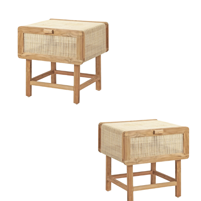 Solid wood Rattan Storage Cabinet Bedroom Storage Cabinet Rattan home furniture direct factory product for  living room bedroom