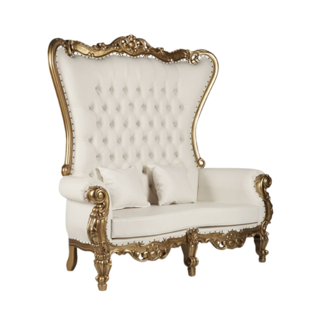 New product  throne chair two sheets wedding chair modern antique  home furniture for hotel living room handmade from Indonesia