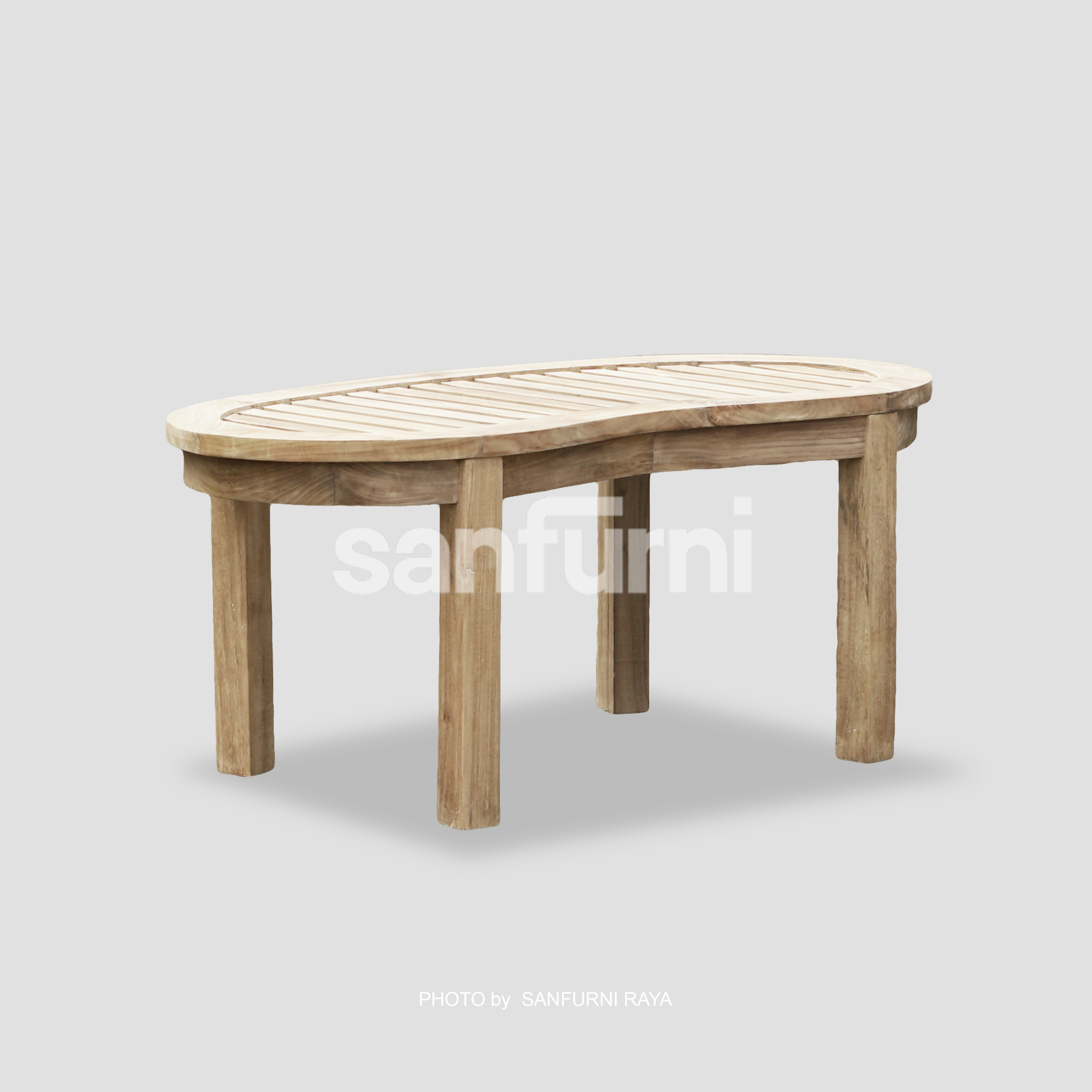 Kidney Table (Curve Table) Teak Garden Outdoor Furniture Indonesia China Vietnam Thailand Fine Quality Cheap Price Five Stars