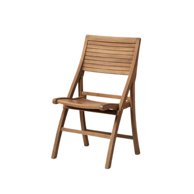 Best selling outdoor furniture dining folding chair with teak solid wooden direct factory handmade from indonesia