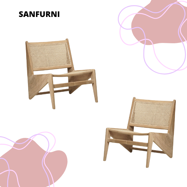 New Product Furniture Outdoor Lounge Chair for Garden Living room Furniture with rattan from solid teak wood Armchair