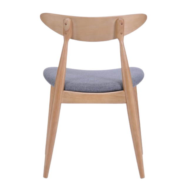 Solid wooden dining chair with fabric seat modern minimalist design dining room furniture restaurant chair coffee shop chair