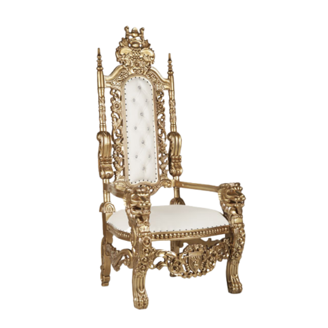 Antique Wedding Throne Chairs King  and  Queen Hotel throne chair indoor furniture direct factory furniture