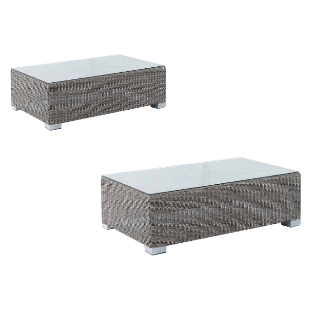 Top outdoor coffee table with rattan wicker modern contemporary style wholesale price furniture handmade from Indonesia