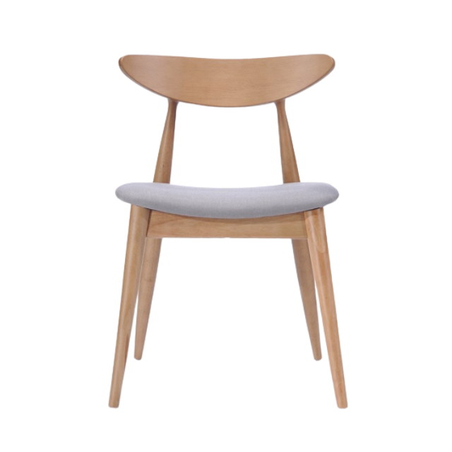 Solid wooden dining chair with fabric seat modern minimalist design dining room furniture restaurant chair coffee shop chair