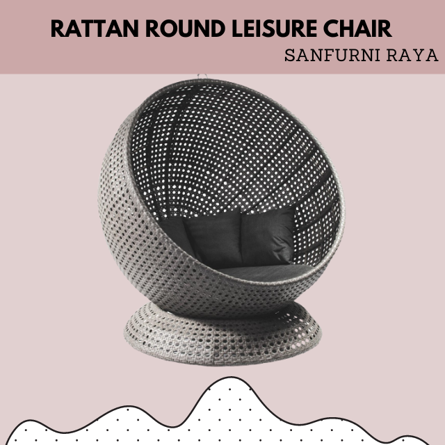 New product rattan round leisure chair for  garden  outdoor furniture hotel modern minimalist wholesale price direct factory