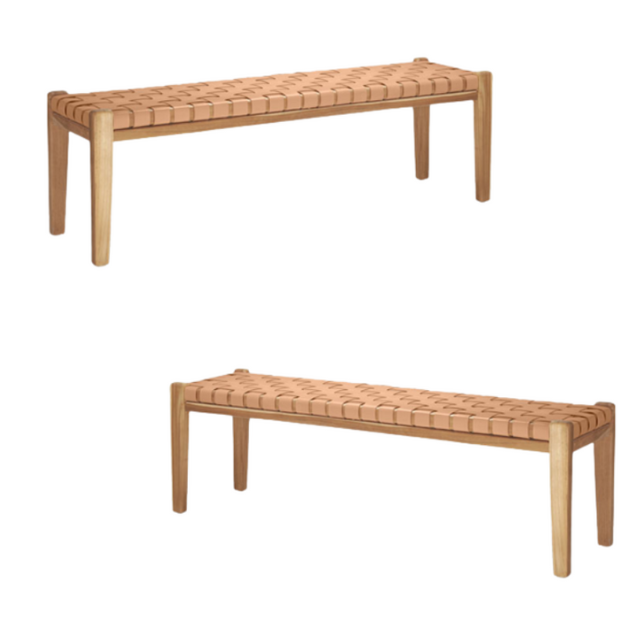 Ottoman bench legs solid wooden and rattan seat for outdoor furniture gadren ottoman patio ottoman direct factory