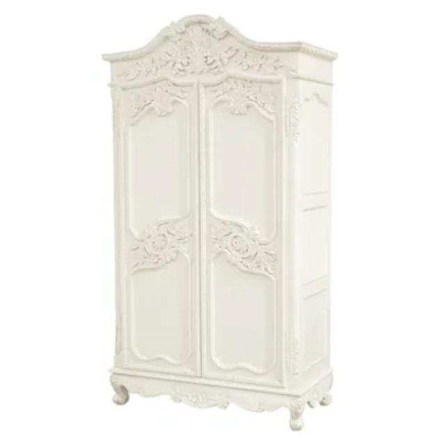 New fashion antique wooden wardrobe with hand carved and two doors best selling product bedroom furniture wholesale price