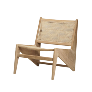 solid teak wood Armchair Lounge Chair for Garden Living room Furniture with rattan outdoor furniture leisure chair