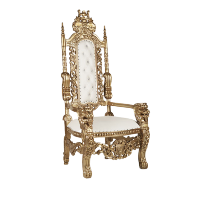 Hot selling antique throne wedding chair royal wedding king and quuen chair wholesale price from Indonesia direct factory