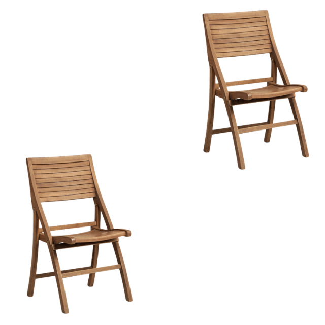 Best selling outdoor furniture dining folding chair with teak solid wooden direct factory handmade from indonesia