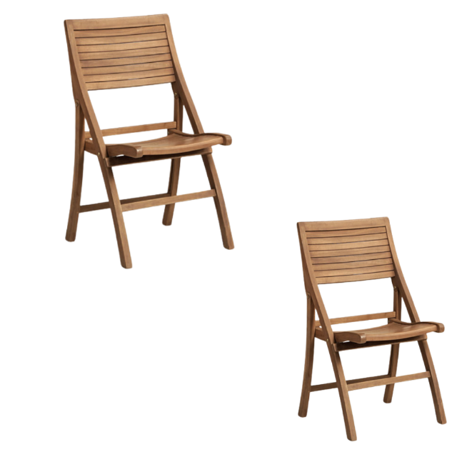 Best selling outdoor furniture dining folding chair with teak solid wooden direct factory handmade from indonesia