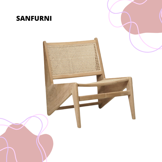 New Product Furniture Outdoor Lounge Chair for Garden Living room Furniture with rattan from solid teak wood Armchair