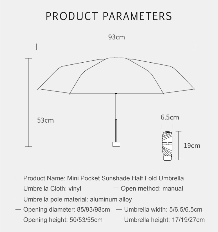 Small Super Mini  Colorful Stylish Cute Mini Protection Mini Custom Photo Print Brand Name Design 5 Folding Umbrella/