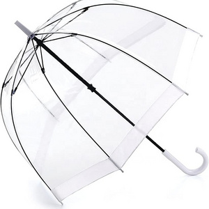 Hot Selling Pvc Clear Cheap Transparent Umbrella,custom Windproof Kawaii Transparent Umbrella For Women And Kids With Logo Print