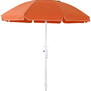 Cheap 6.5FT Beach Umbrella UV 50+ Outdoor Portable Sunshade Parasol with Push Button Tilt Sand Anchor Carry Bag for Patio Garden