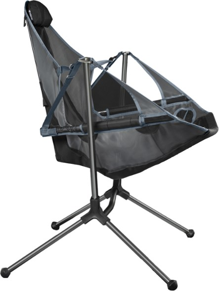 Outdoor Portable Recliner Luxury, Comfortable Padded Aluminum Hammock Swinging Foldable Chair Air-rocking Camping Chairs/