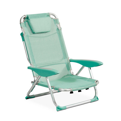 Aluminum Portable Foldable Outdoor Leisure tommy bahama Beach Chair Backpack Custom Cushions Folding Beach Chaise Lounge Chairs