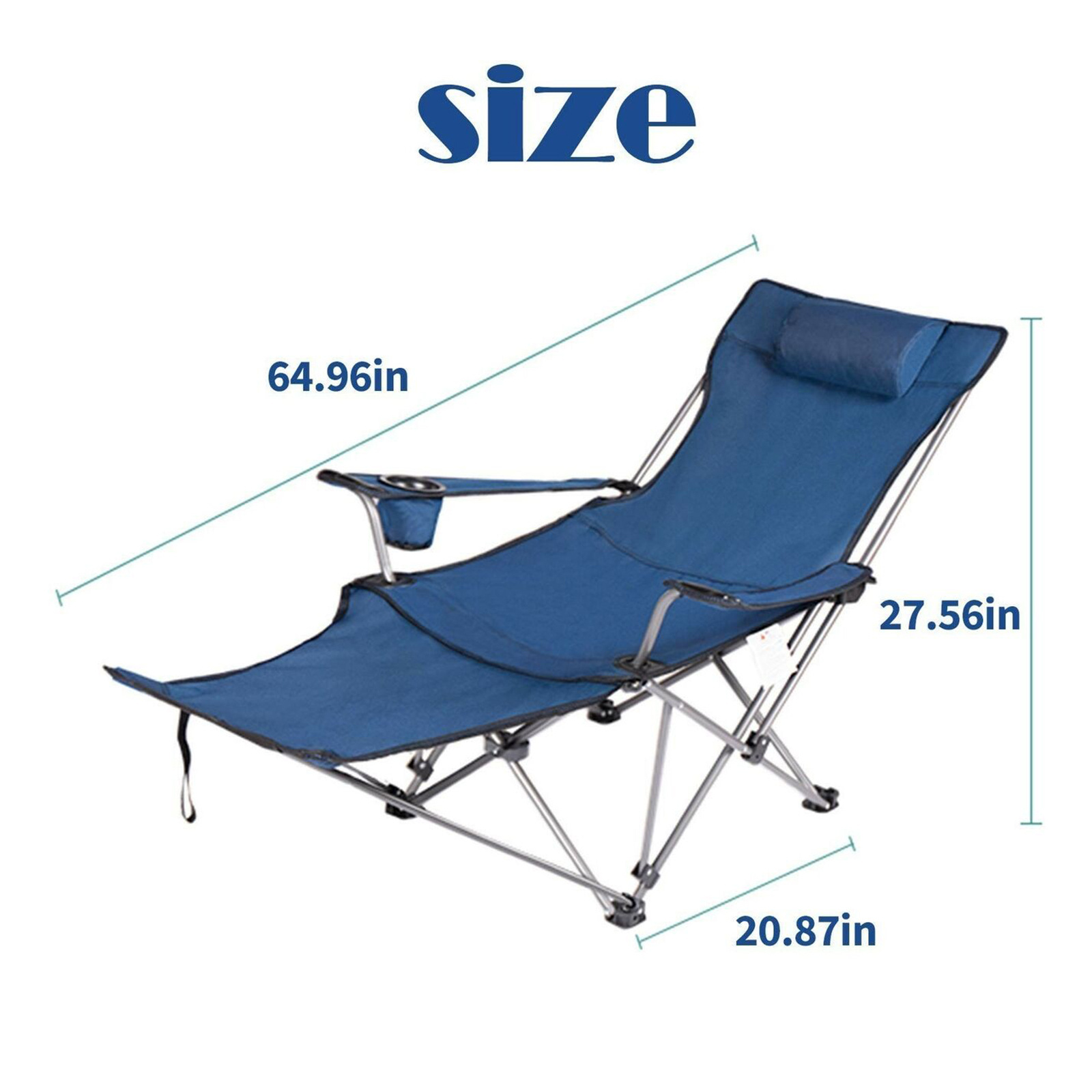 Portable Easy Folding Lawn Fishing Compact Foldable Recliner Backpack Backrest Outdoor Lounge Beach Camping Chair With Footrest