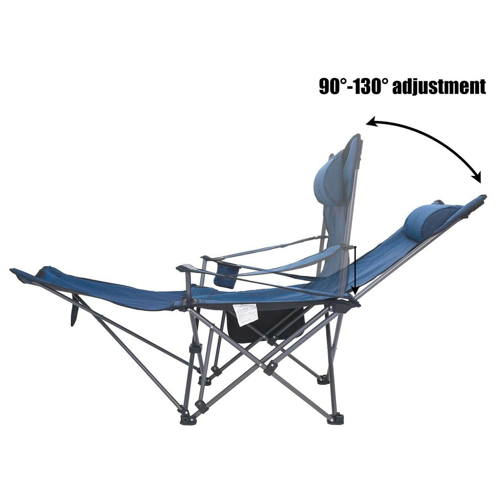 Portable Easy Folding Lawn Fishing Compact Foldable Recliner Backpack Backrest Outdoor Lounge Beach Camping Chair With Footrest