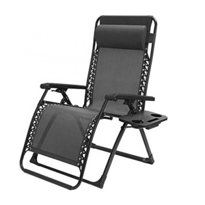 Lightweight Outdoor Zero Gravity, Sun Lounge Adjustable Folding Metal Recliner For Hiking Garden Camping Chairs With Cup Holder/