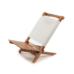 Customized Design OEM Outdoor 2-Piece Nested Chair Wholesale Portable Foldable Wooden Frame Oxford Travel Camping Beach Chairs