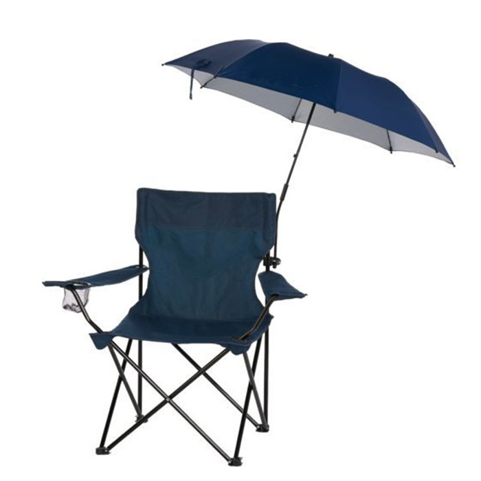 Wholesale Outdoor Fishing Camping Foldable Aluminum Kids Picnic Beach Chair With Adjustable Clamp Umbrella Shade For Children