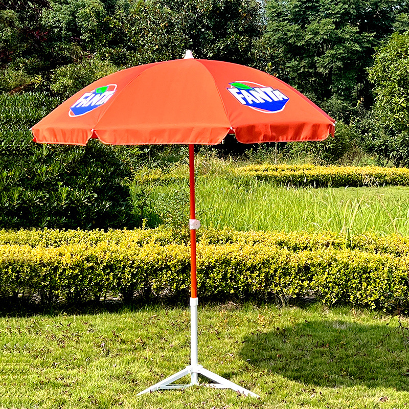 2024 High Quality 6.5ft Advertising Parasol Custom Design Adjustable Polyester Oxford Professional Beach Outdoor Garden Umbrella