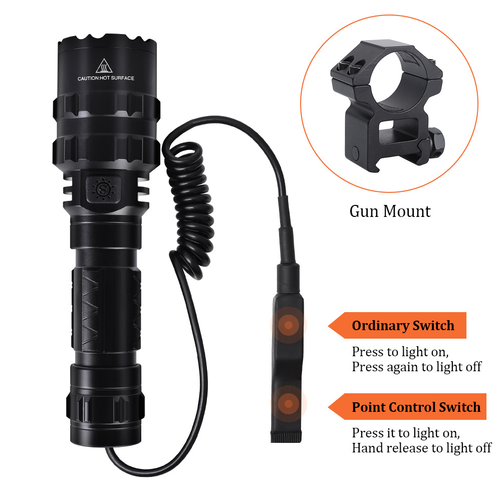 SG XML2 High power Hunting Aluminum alloy Flash light  Rechargeable  mount long range tactical LED light flashlight