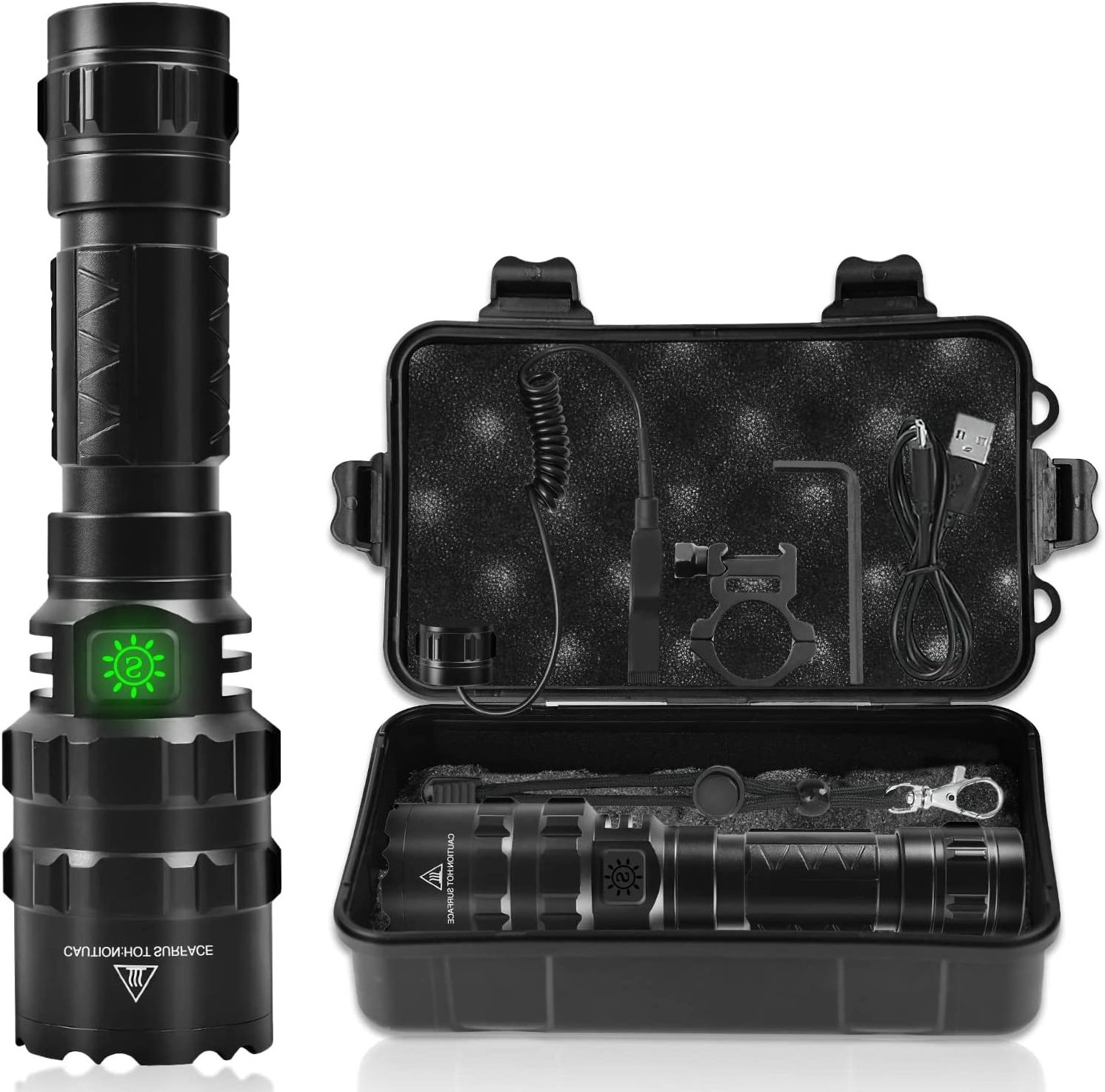 SG XML2 High power Hunting Aluminum alloy Flash light  Rechargeable  mount long range tactical LED light flashlight