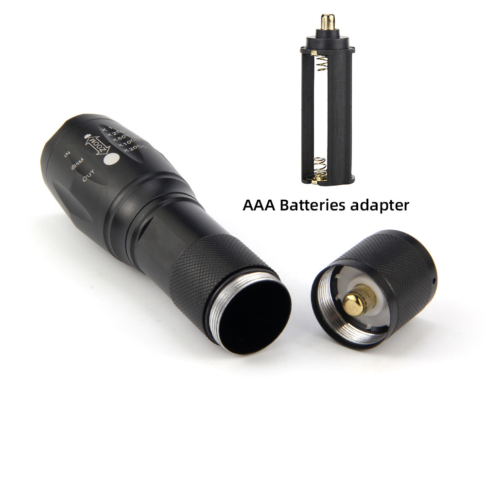 10W XML-T6 LED Zoomable Handheld Torch Light Pocket Aluminum Powerful Flashlights For Hunting