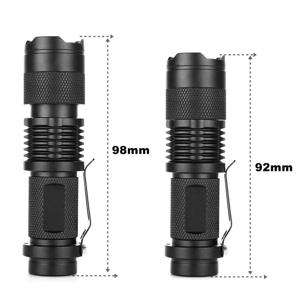 Flashlight SK68 Aluminum Zoom 395nm LED Urine Scorpion Detector UV Banknote Detector Flashlight