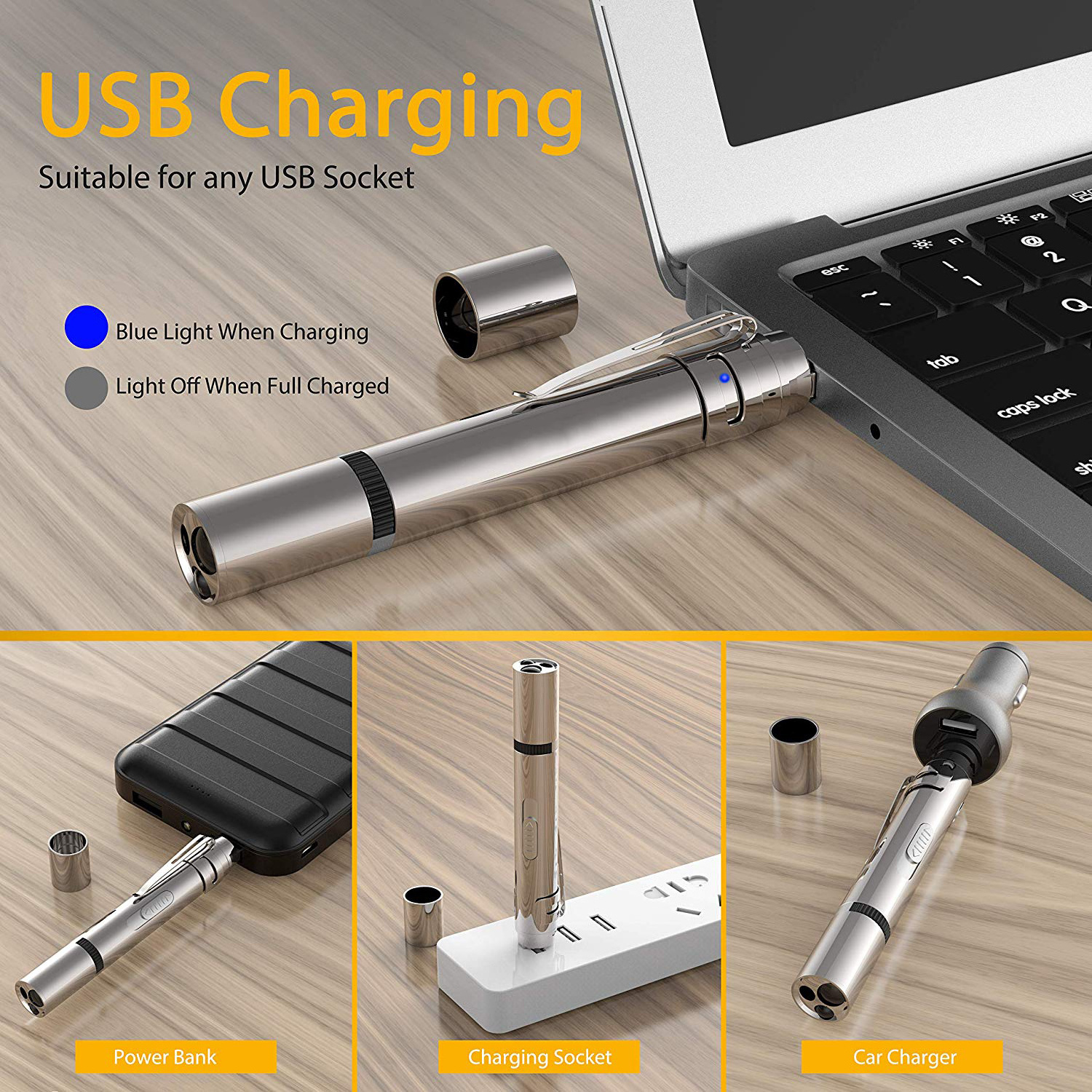 Electronic Pet Popular USB Recharging LED Flashlight Powerful Mini Funny Laser Pointer Penlight UV light Laser Pet Training Tool